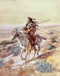 Russell Charles Marion Indian With Spear A4 Photo Print