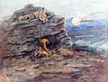 Russell Charles Marion Mourning Her Warrior Dead A4 Photo Print