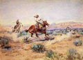 Russell Charles Marion Roping A Wolf A4 Photo Print