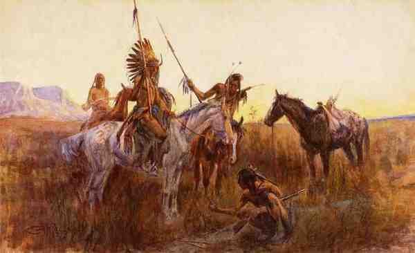 Russell Charles Marion The Lost Trail A4 Photo Print