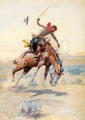 Russell bucking bronco The Bucker A4 Photo Print