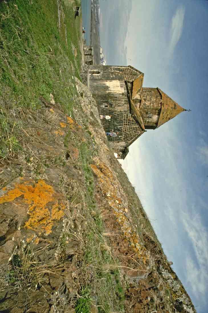 Russia Georgia 128096 Lake Sevan Chapel Armenia A4 Photo Print