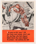 Rusty P38 Pilot American World War II Advert Poster