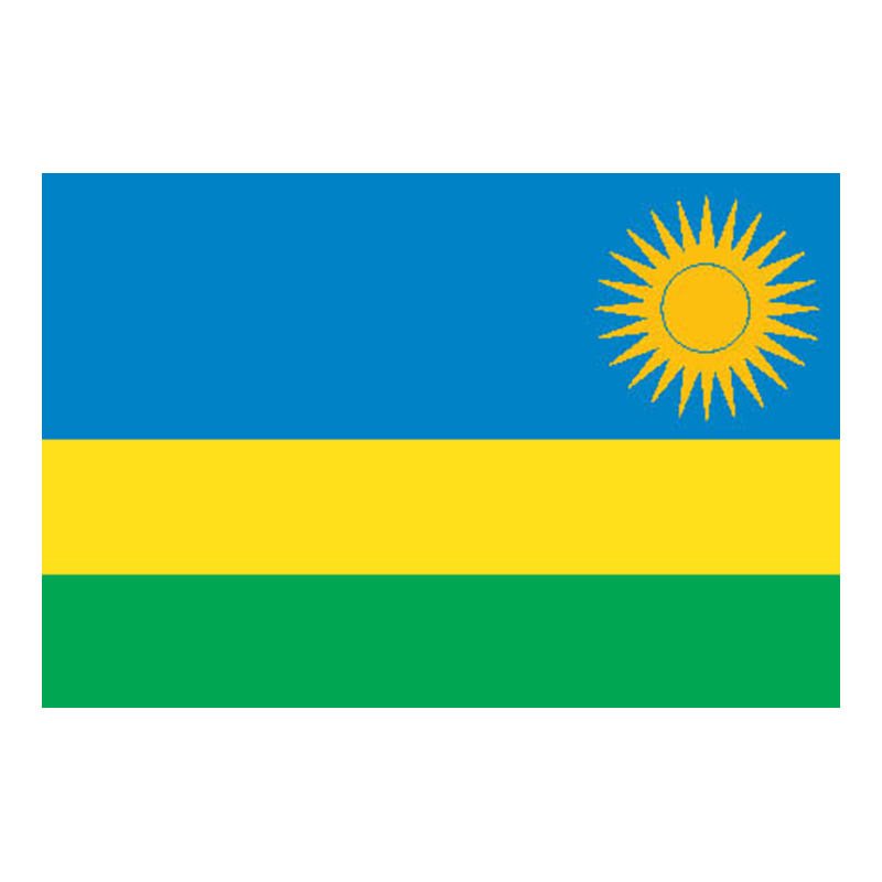 Rwanda Flag N1855 A4 Photo Print