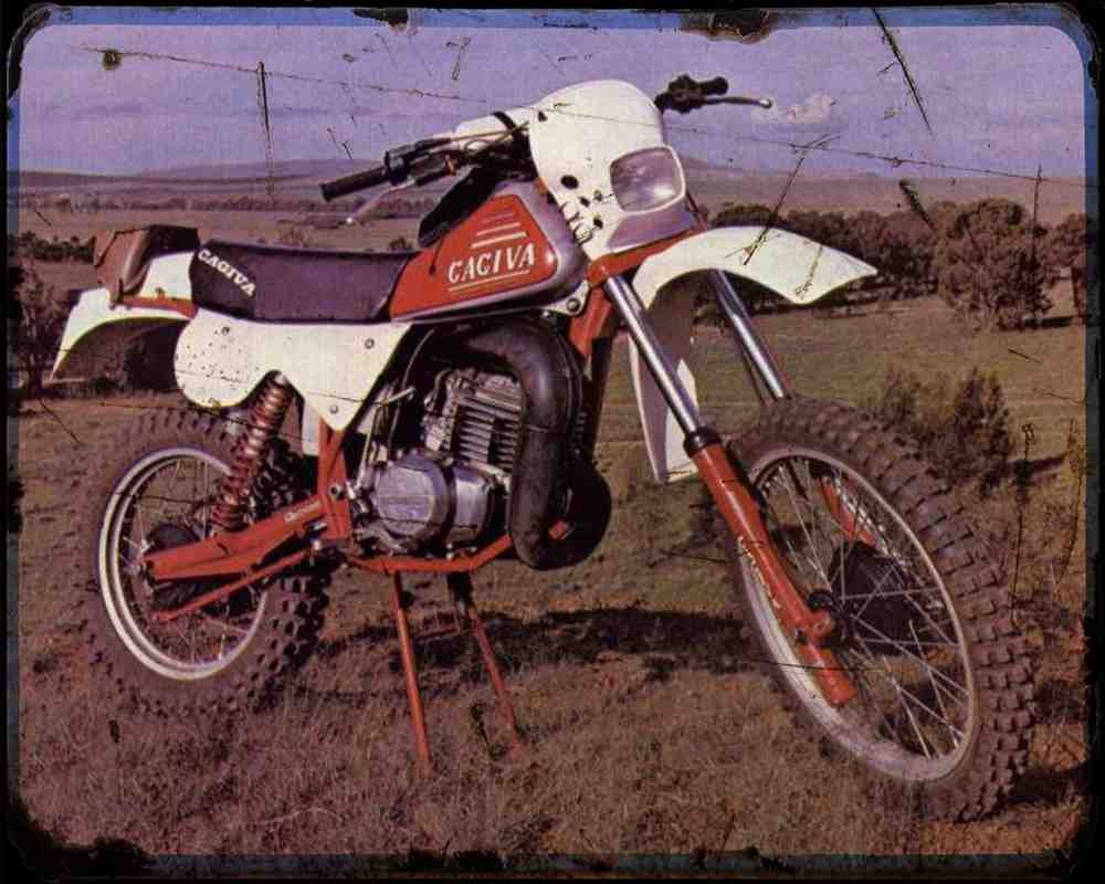 Rx250 Enduro 81 A4 Photo Print Motorbike Vintage Aged
