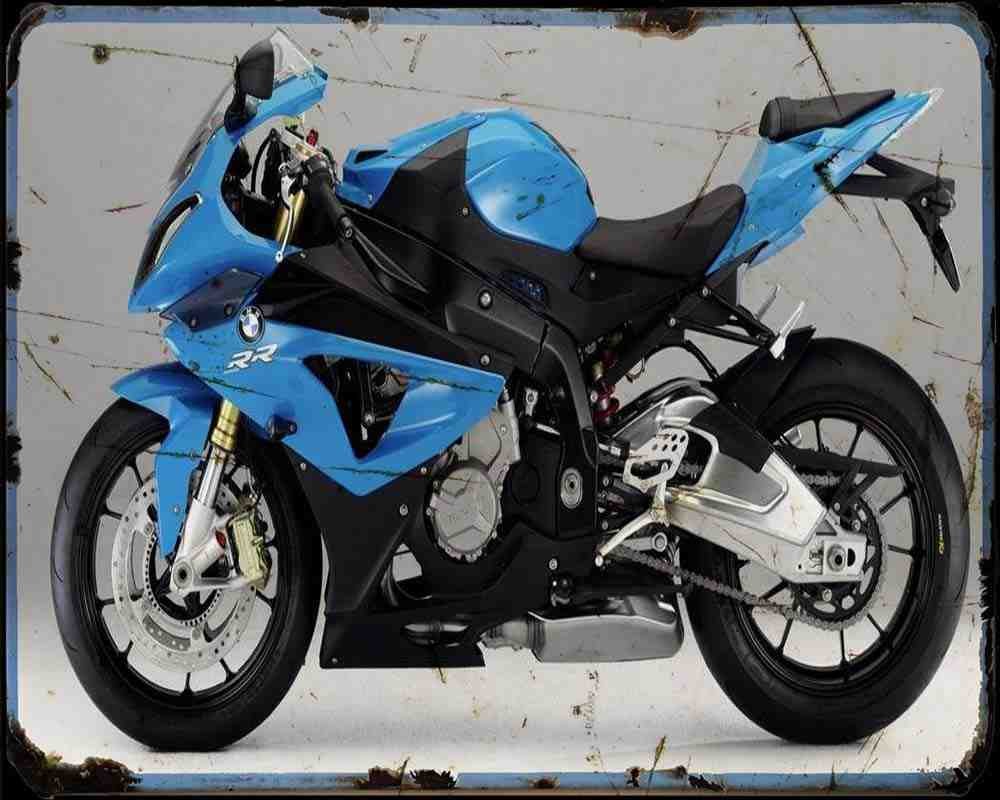 S 1000 Rr 2012 4 A4 Photo Print Motorbike Vintage Aged