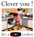 S C Cooker 1950s Vintage Retro Advert Poster