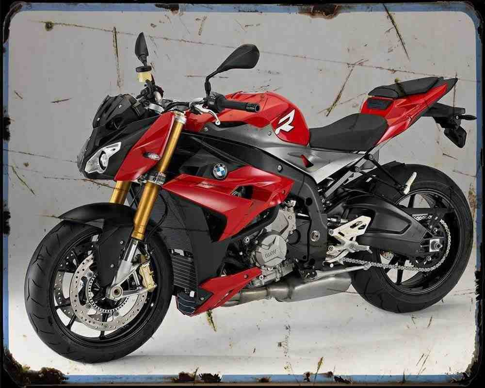 S1000R 14 3 A4 Photo Print Motorbike Vintage Aged