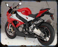 S1000Rr 15 01 A4 Photo Print Motorbike Vintage Aged