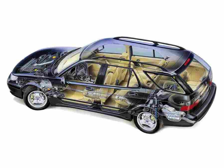 SAAB 9 5 SportCombi 5578 1 Car A4 Photo Print