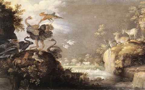 SAVERY Roelandt Landscape With Animals A4 Photo Print