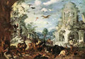 SAVERY Roelandt Landscapes With Wild Beasts A4 Photo Print