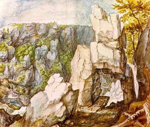 SAVERY Roelandt Rocky Landscape A4 Photo Print