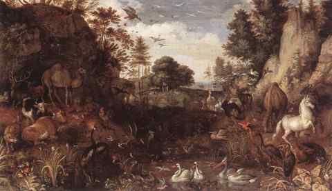 SAVERY Roelandt The Garden Of Eden A4 Photo Print