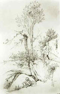 SCHWIND Moritz von Landscape With Wanderer  A4 Photo Print