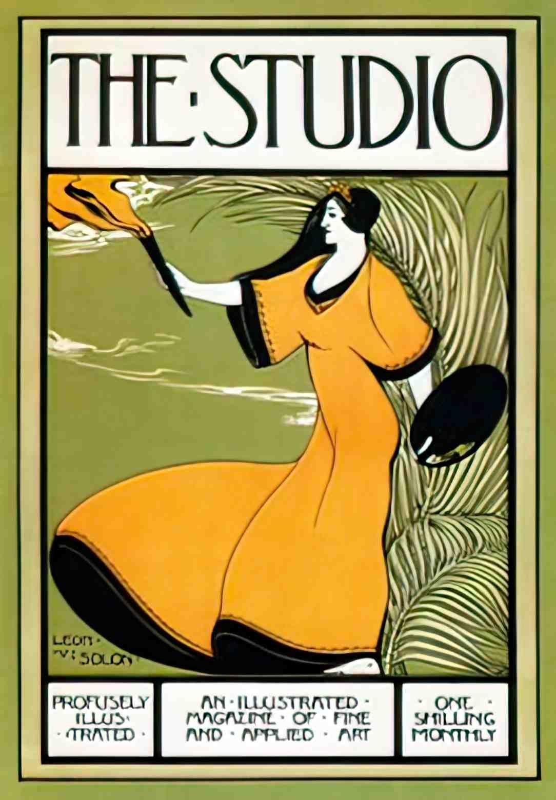 SEAN1021, The Studio, 1896  Advert A4 Photo Print