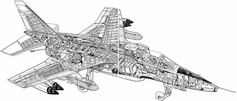 SEPECAT Jaguar 1 cutaway A4 Photo Print