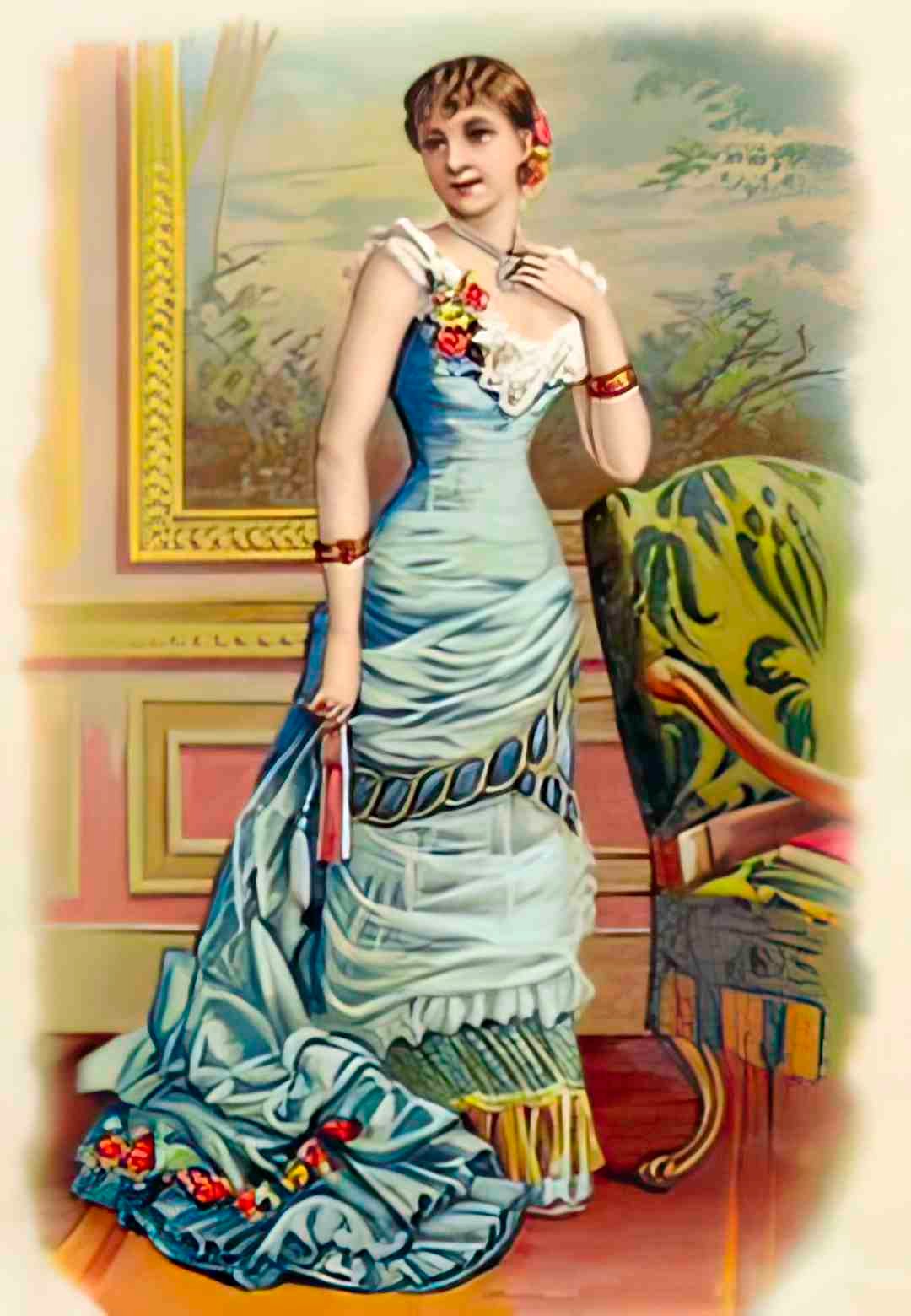 SEVN1012, Victorian Lady, 1 Advert A4 Photo Print