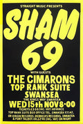 SHAM69CARDIFFPOSTERSMALL(72) Punk Flyer A4 Photo Print