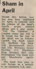 SHAM69Melodymaker8march1980SMALL(72) Punk Flyer A4 Photo Print