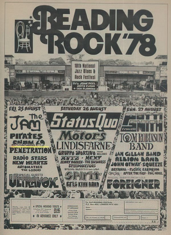 SHAM69readingrockflyersmall(72) Punk Flyer A4 Photo Print