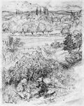 SKETCH Wind in the Willows Arthur Rackham The wayfarer, as he reached him, saluted with a gesture of courtesy that had something foreign about it A4 Photo Print