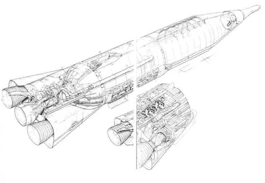 SM 65 Atlas cutaway A4 Photo Print