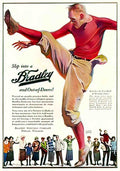 SPAF1001, Bradley US Footba Advert A4 Photo Print