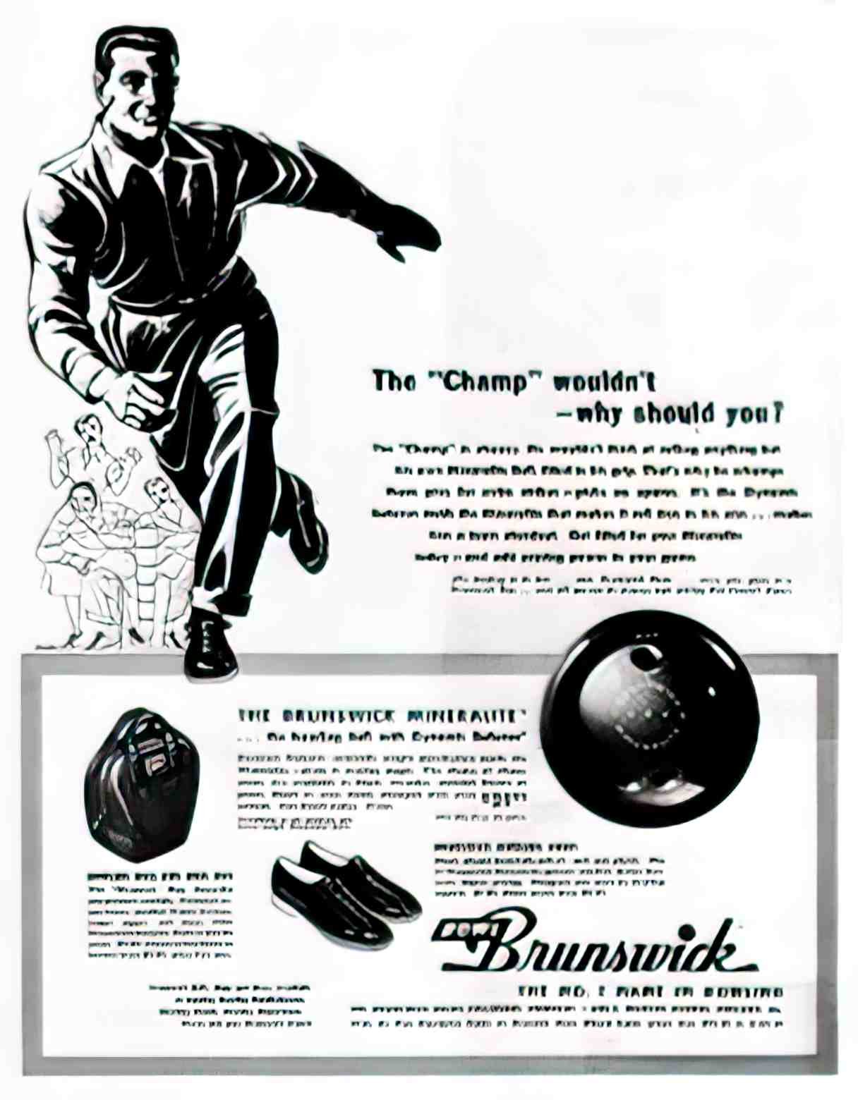 SPBW1012L, Brunswick Minera Advert A4 Photo Print