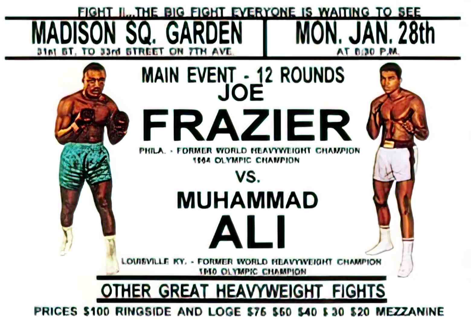 SPBX1012, Ali v Frazier  Advert A4 Photo Print