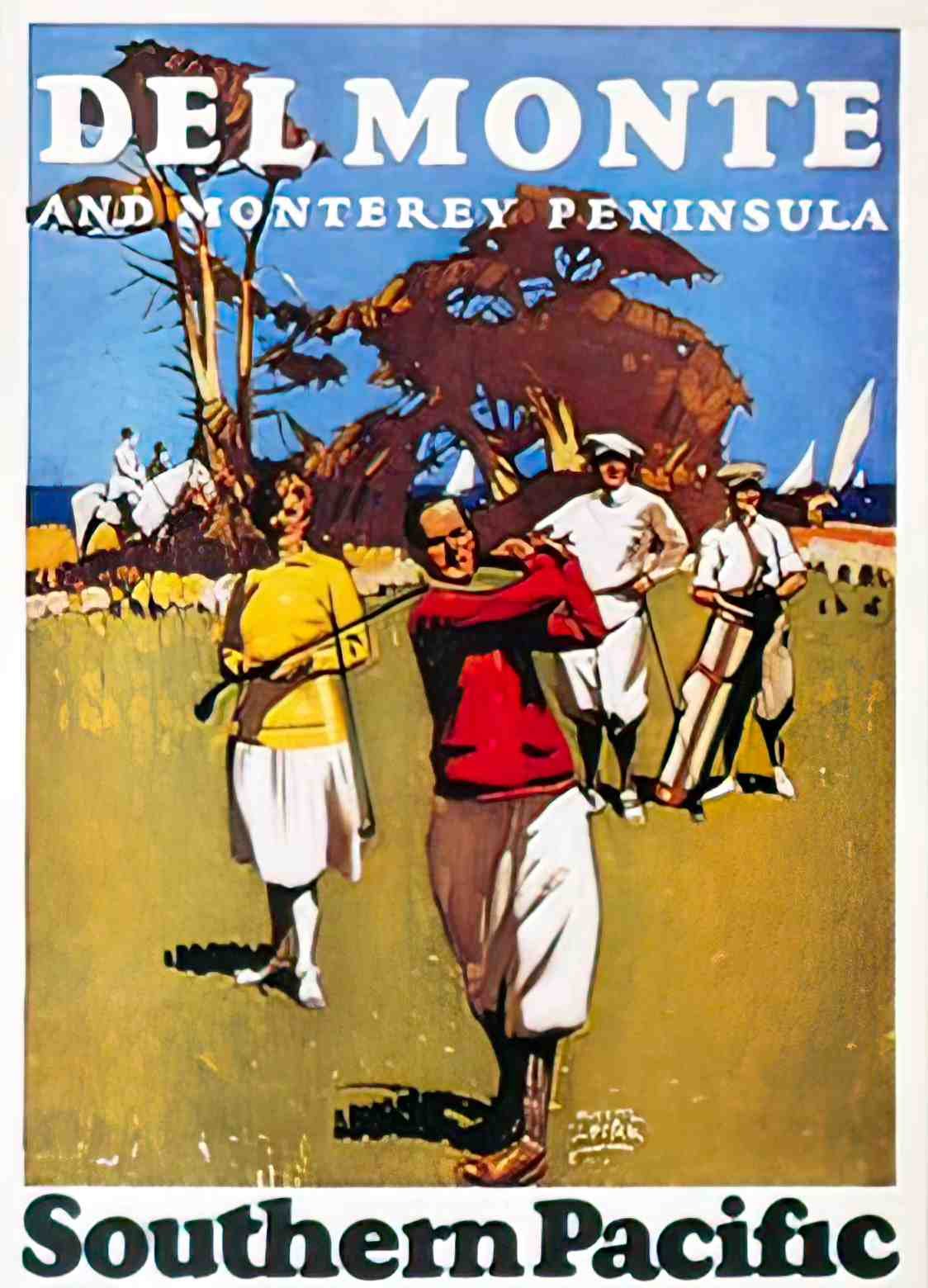 SPGF1145, Del Monte Golf  Advert A4 Photo Print