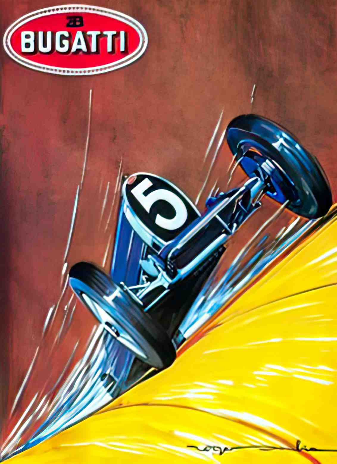 SPMS1021, Bugatti  Advert A4 Photo Print