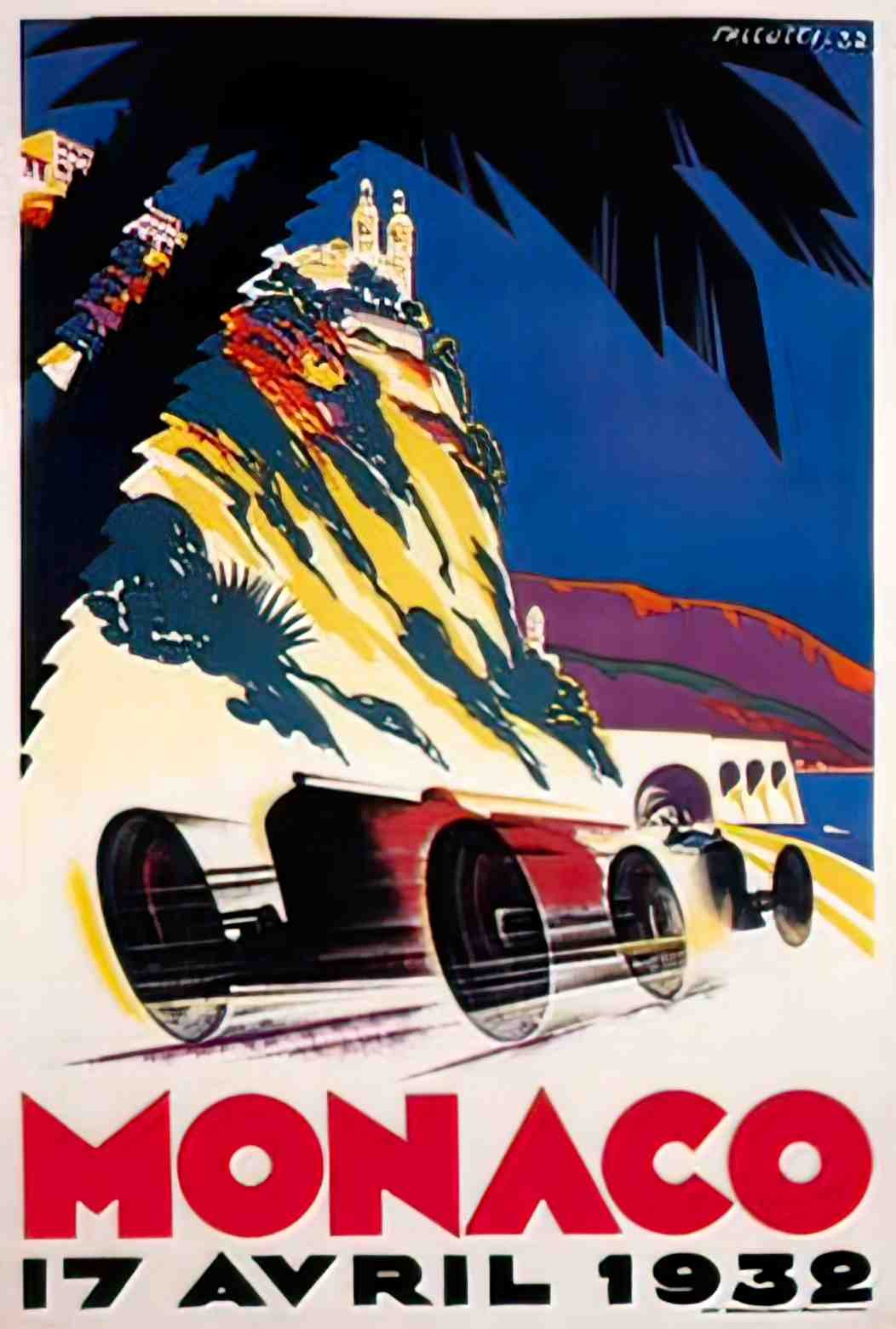 SPMS1026, Monaco Grand Prix Advert A4 Photo Print