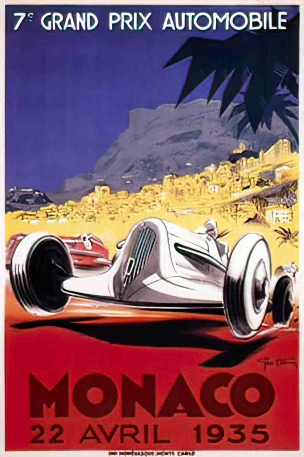 SPMS1027, Monaco Grand Prix Advert A4 Photo Print