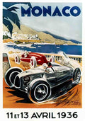 SPMS1032, Monaco Grand Prix Advert A4 Photo Print