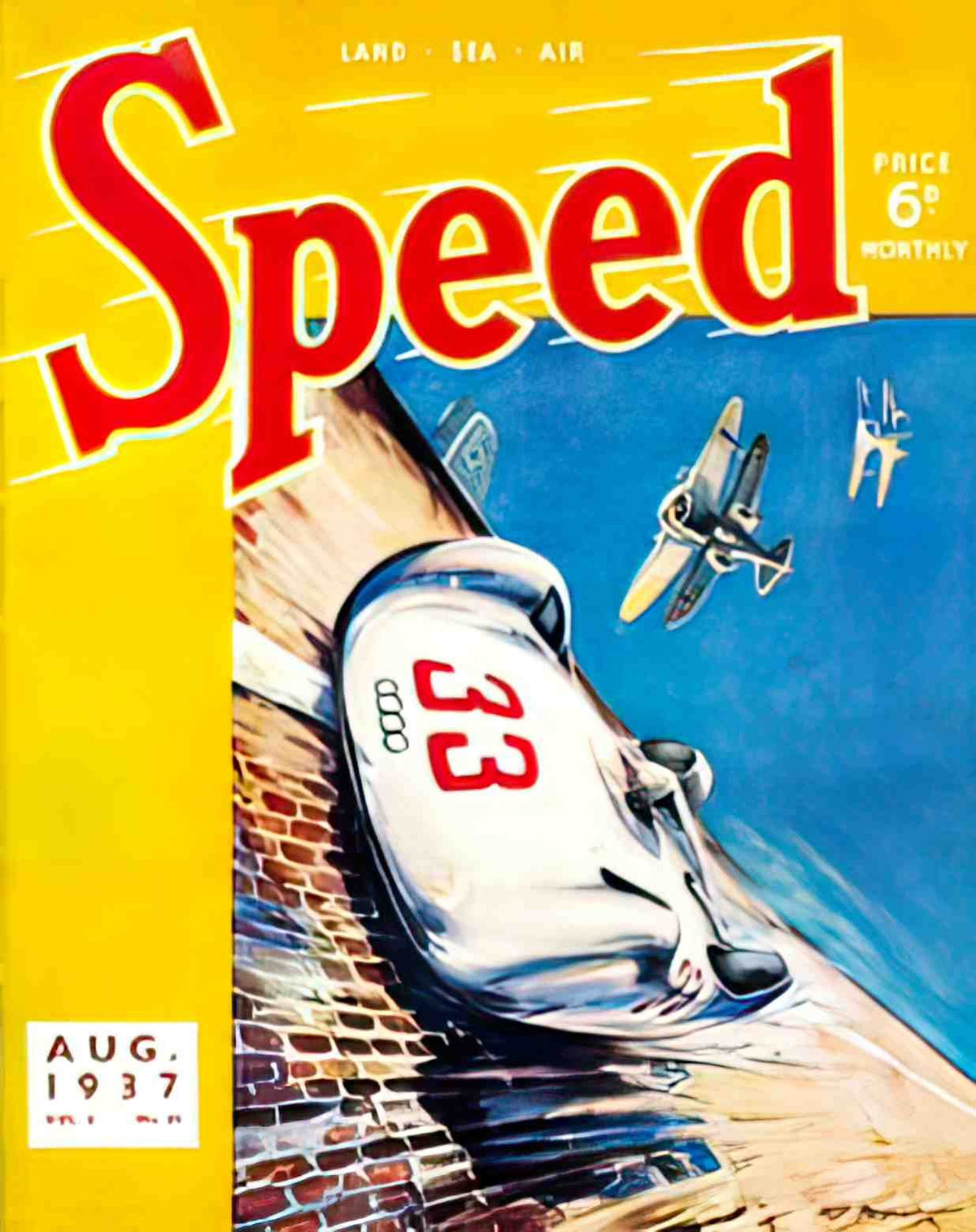 SPMS1033, Speed, August 193 Advert A4 Photo Print