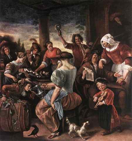 STEEN Jan A Merry Party A4 Photo Print