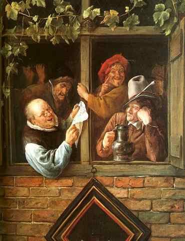 STEEN Jan Rhetoricians At A Window A4 Photo Print