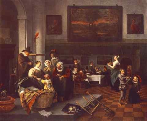 STEEN Jan The Christening A4 Photo Print