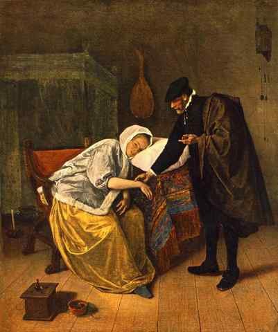 STEEN Jan The Doctor And His Patient A4 Photo Print