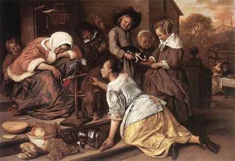 STEEN Jan The Effects Of Intemperance A4 Photo Print