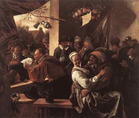 STEEN Jan The Rhetoricians A4 Photo Print