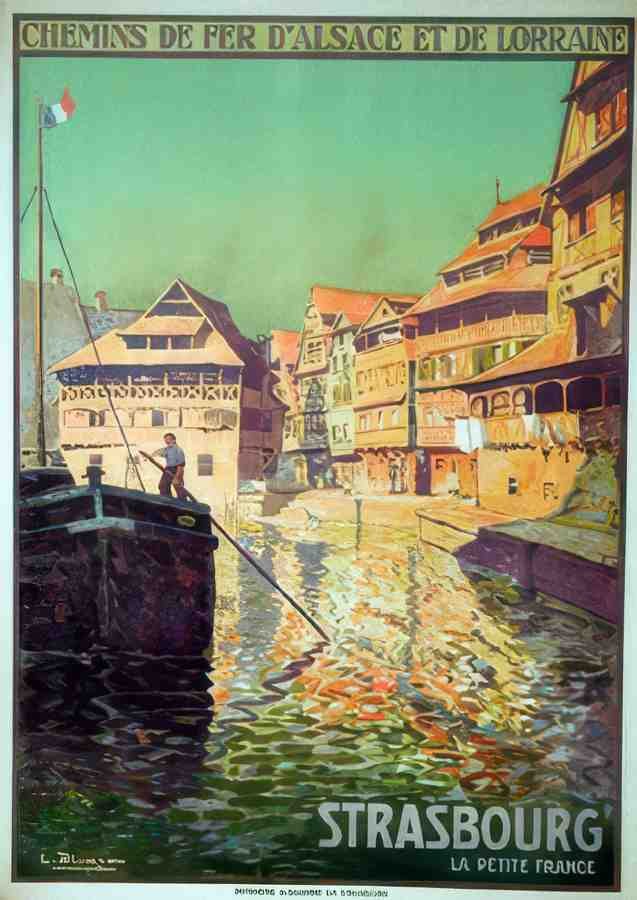 STRASBOURG PETITE FRANCE Vintage Advert A4 Photo Print