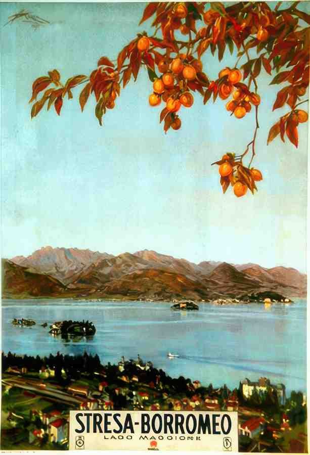 STRESA BORROMEO Vintage Advert A4 Photo Print