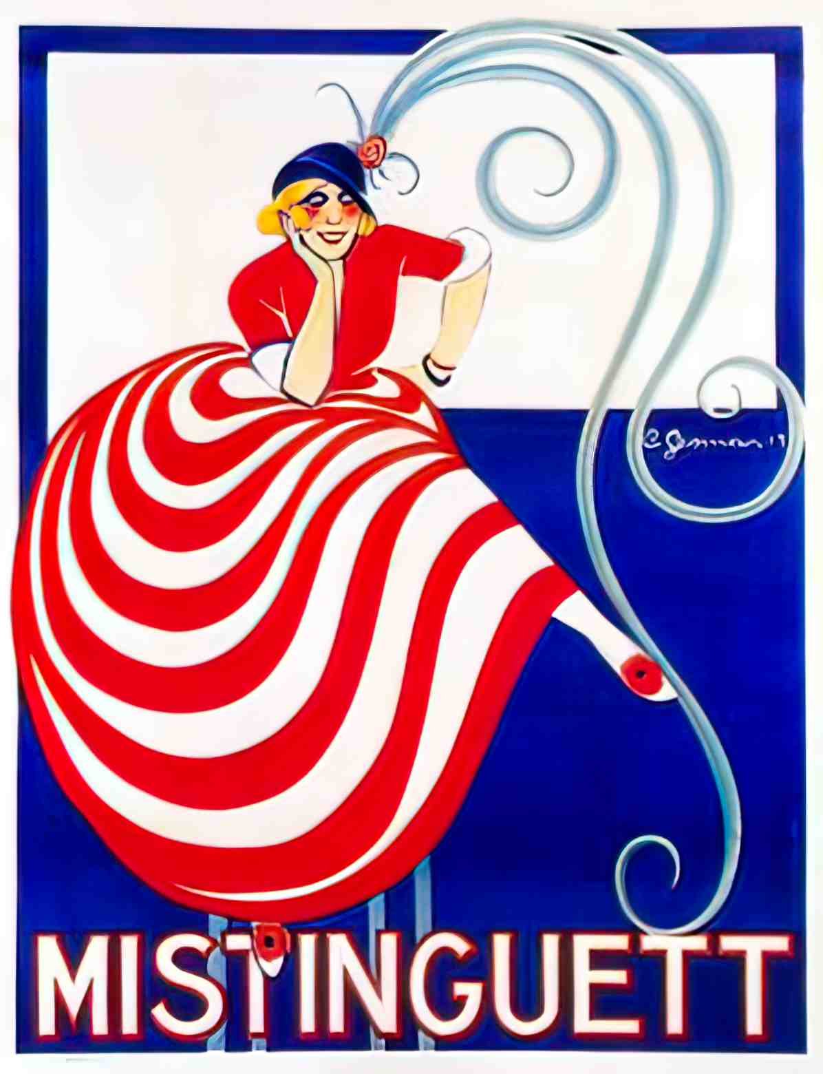 STTH1041, Mistinguett, 1917 Advert A4 Photo Print