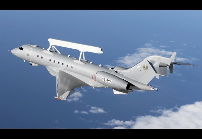 Saab Globaleye Awacs Special Mission Aircraft Sweden 3 A4 Photo Print