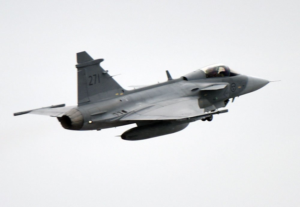 Saab Jas39 Gripen Lightweight Multirole Fighter Sweden 12 A4 Photo Print