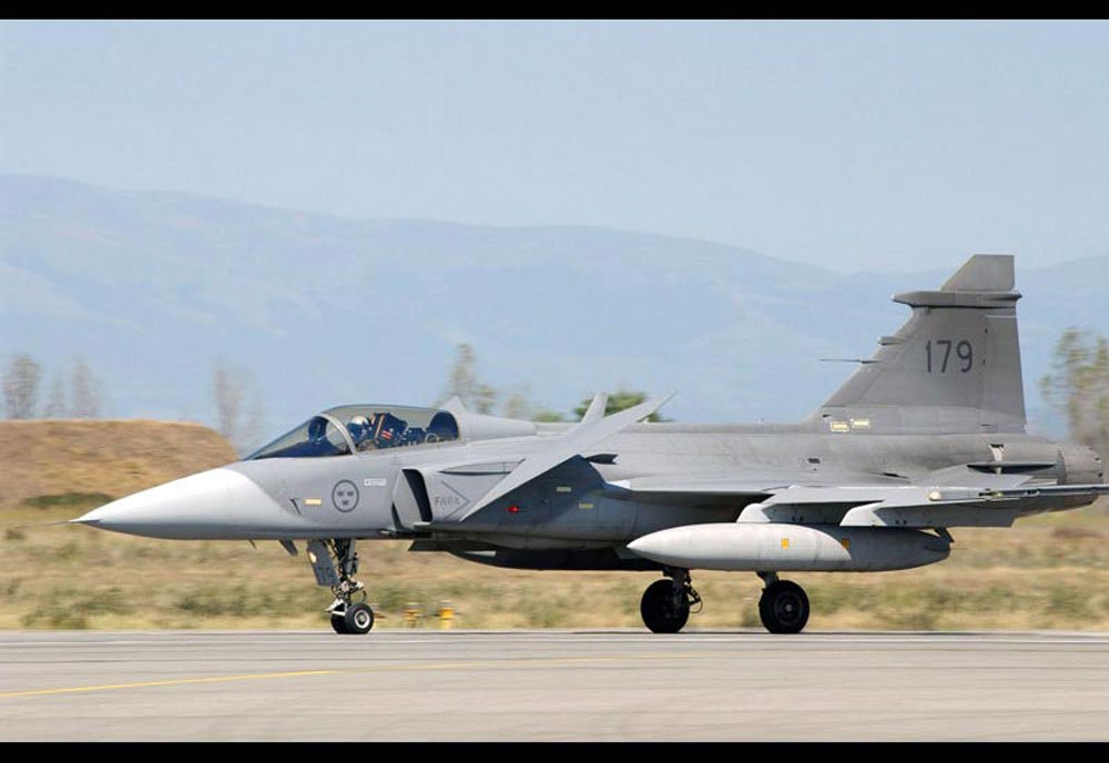 Saab Jas39 Gripen Lightweight Multirole Fighter Sweden 19 A4 Photo Print