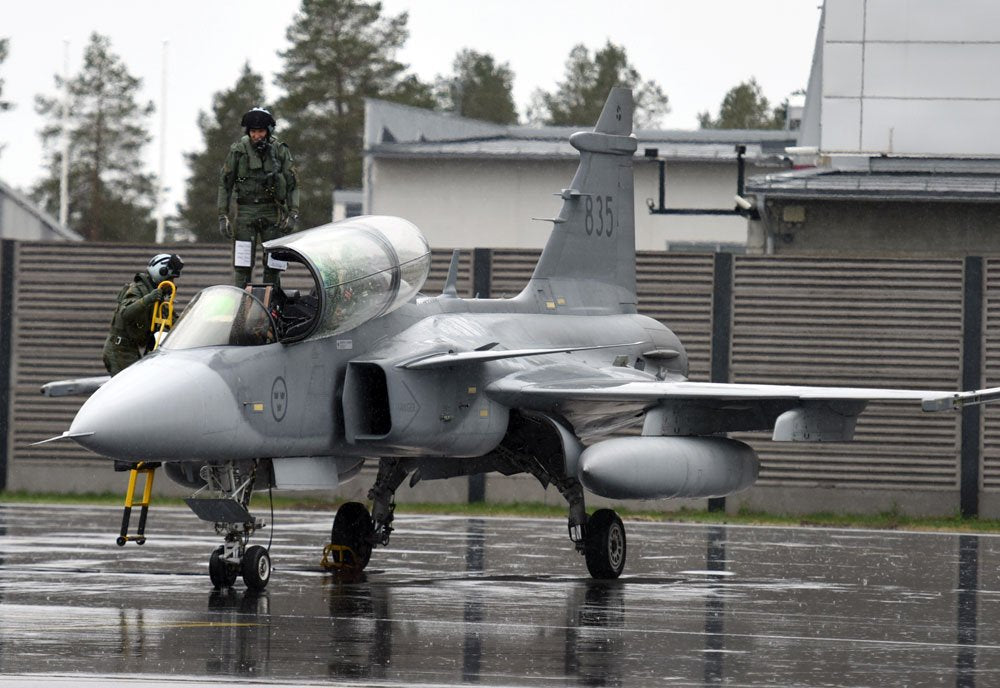 Saab Jas39 Gripen Lightweight Multirole Fighter Sweden 24 A4 Photo Print