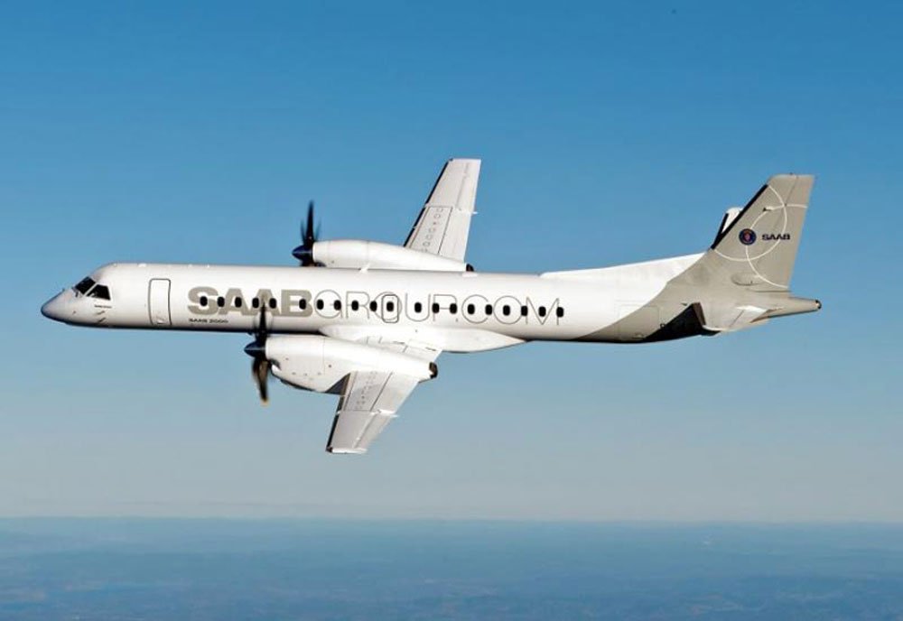 Saab Model 2000 Twin Turboprop Passenger Airliner Sweden A4 Photo Print